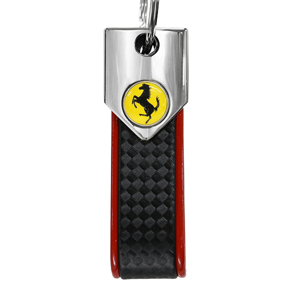 Ferrariエンブレムキーリング(カーボンルック)