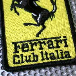 Ferrari Club Italia Emblem Patch (53mmX85mm)