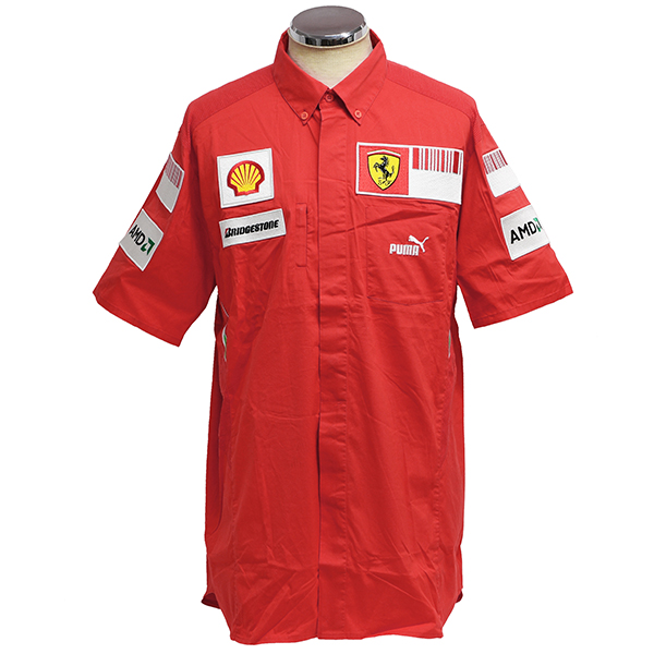 Scuderia Ferrari 2008クルー支給用半袖シャツ(USED)