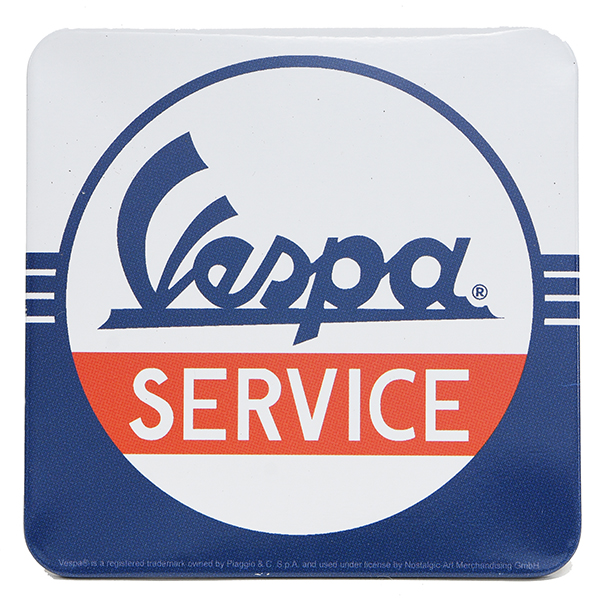 Vespa Official Metal Coaster-SERVICE-