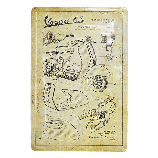 Vespa Official Sign Boad-Grand Sport-