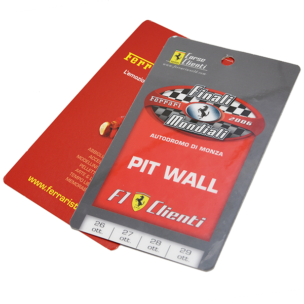 Ferrari Finali Mondiali 2006 Neck Strap(PIT WALK Pass)