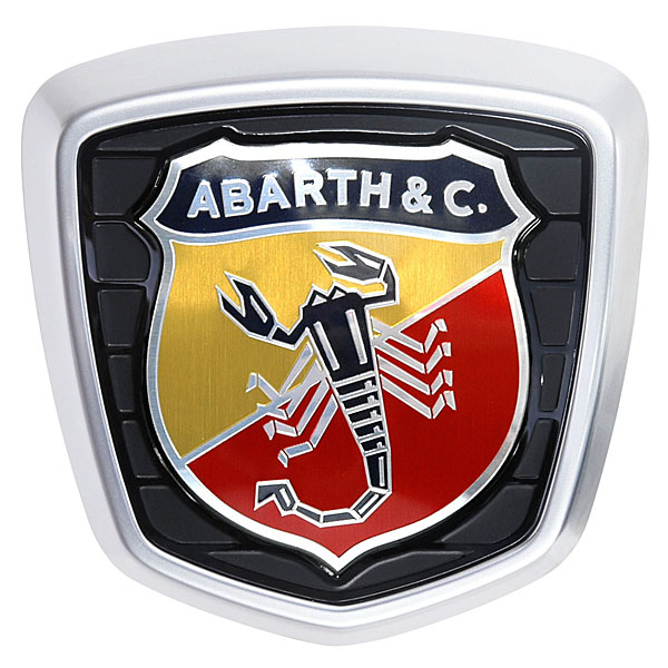 ABARTH アバルト スコーピオン 3Dエンブレム シルバー