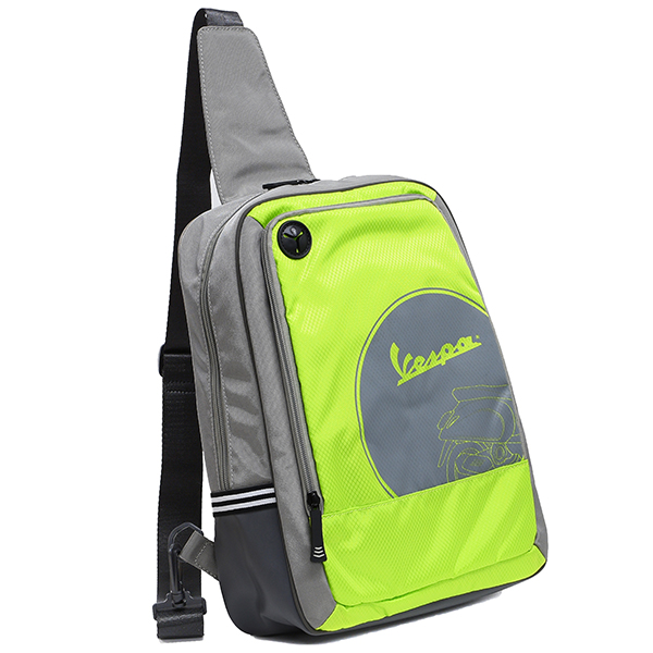 Vespa Shoulder Backpack(Lime/Gray)