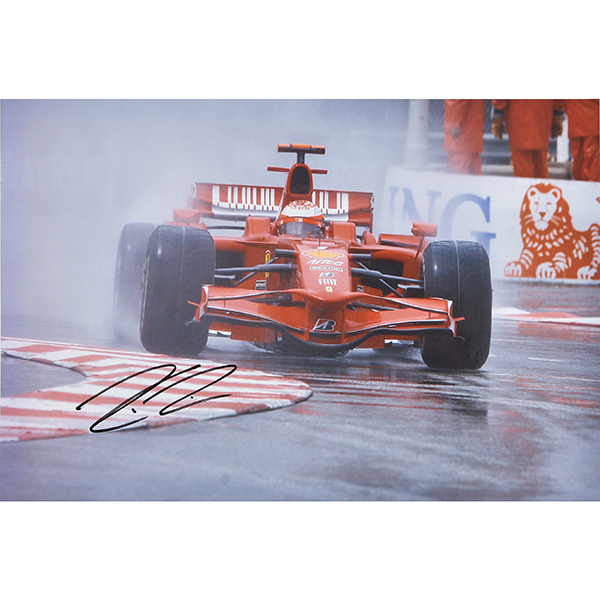 Scuderia Ferrari 2008 Kimi Raikkonen Photo -Kimi Raikkonen Signed/Monaco GP-