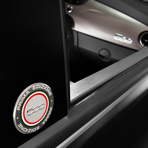 FIAT 500 PRIMA EDIZIONE B piller Emblem