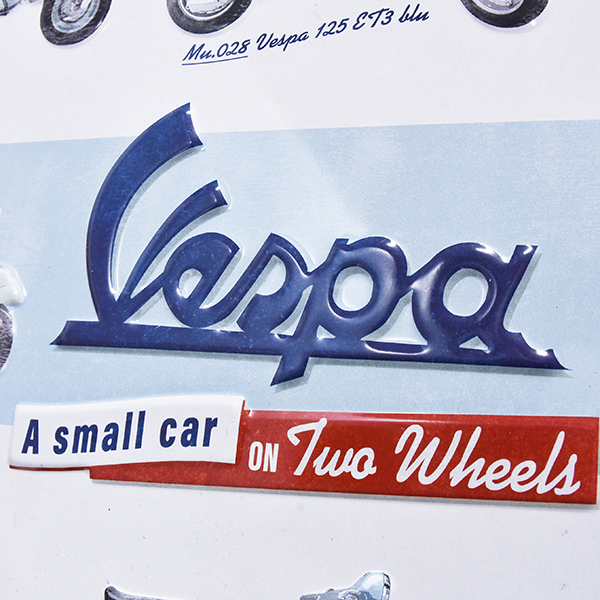 Vespa Official Sign Boad-Tow Wheels-