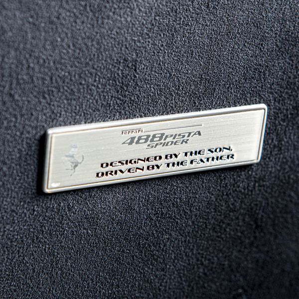 Ferrari F8 Interior Plate (Silver925)