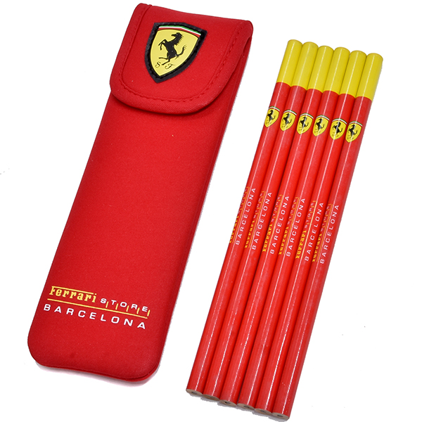 Ferrari STORE BARCELONA Pencile & Case Set