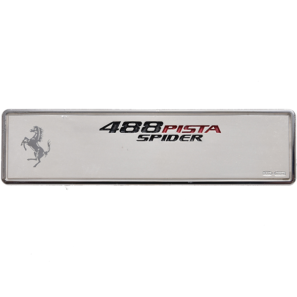 Ferrari 488 PISTA Spider Interior Plate (Silver925)
