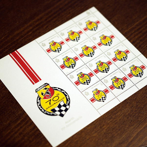 ABARTH70 Anni Memorial Stamp(Republic of San Marino)