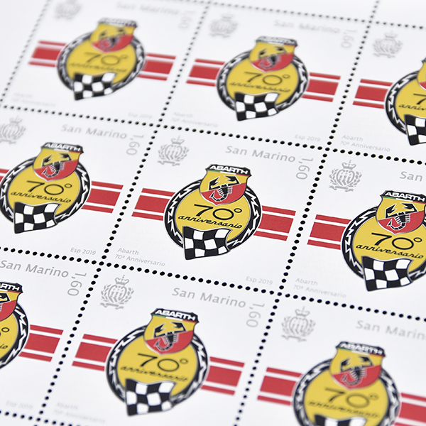 ABARTH70 Anni Memorial Stamp(Republic of San Marino)