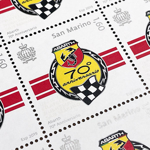 ABARTH70 Anni Memorial Stamp(Republic of San Marino)