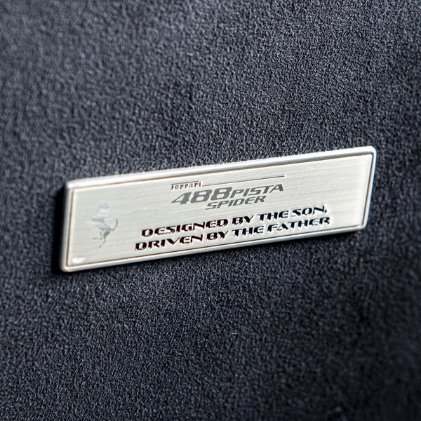 Ferrari 488PISTA Interior Plate -FORZA ITALIA-(Silver925)
