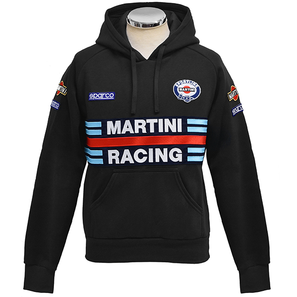 MARTINI RACING Official Hooded Felpa(Black) by Sparco