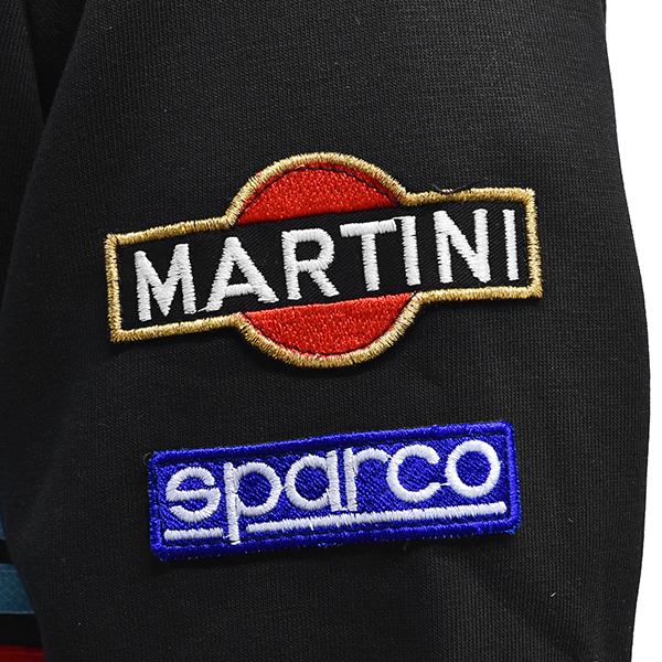 MARTINI RACING Official Hooded Felpa(Black) by Sparco