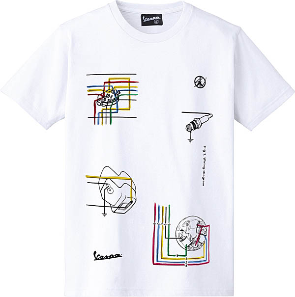 Vespa Sean Wotherspoon Collaboration T-Shirts(GRAFICA)