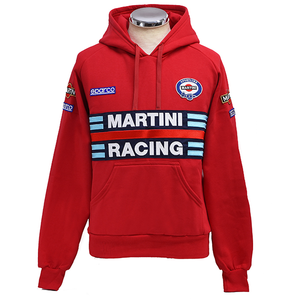 MARTINI RACING Official Hooded Felpa(Red) by Sparco