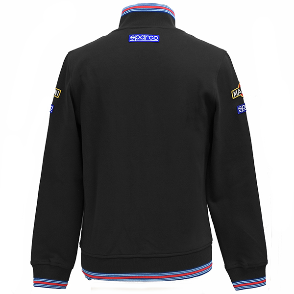 MARTINI RACING Official Zip Up Sweat by Sparco(Black)