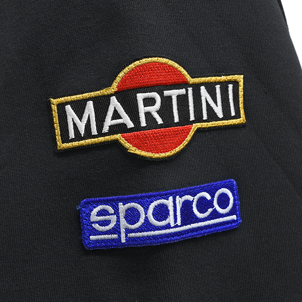 MARTINI RACING Official Zip Up Sweat by Sparco(Black)