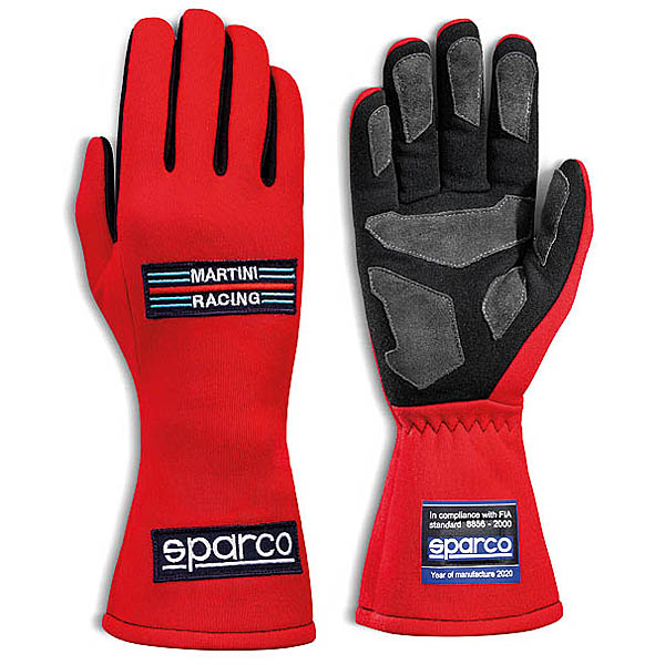 MARTINI RACING Official Racing Gloves/(Red) by Sparco