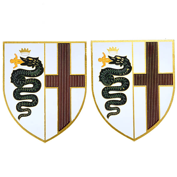 Alfa Romeo Visconti Family crest Aluminium Plate(2 pcs)