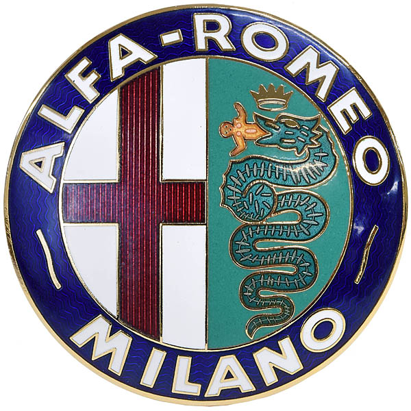 Alfa Romeo Milano cloisonne ware Emblem(75mm)