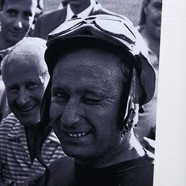 Enzo Ferrari / Juan Manuel Fangio Photo with Frame-1957-