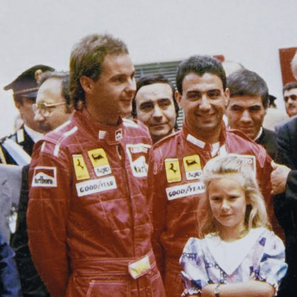 M.Alboreto/G.Berger Photo with Frame by Enzo Giovanelli 