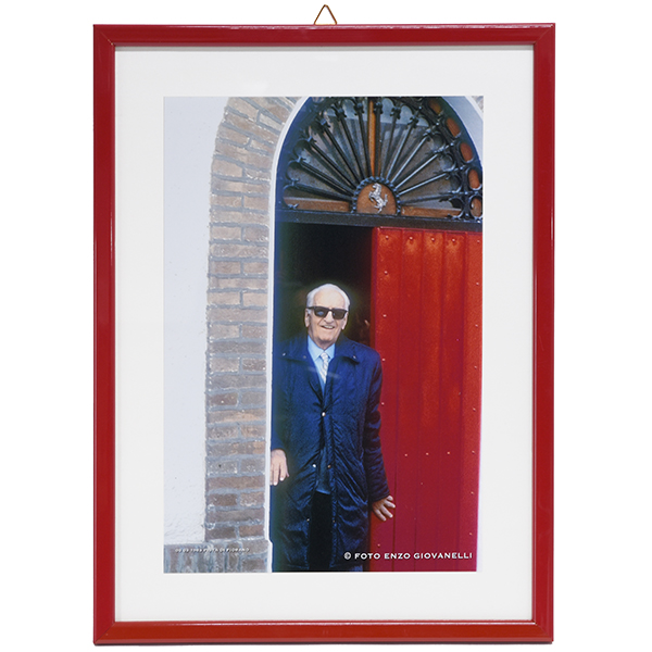 Enzo Ferrari Photo with Frame-1983- by Enzo Giovanelli