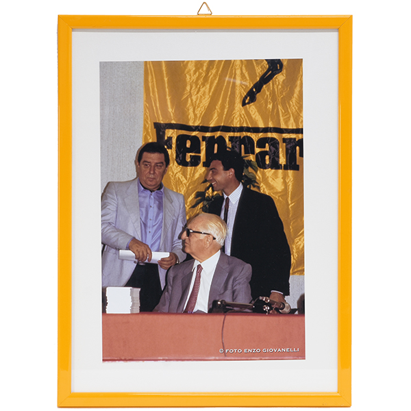 Enzo Ferrari / FRANCO GOZZI Photo with Frame by Enzo Giovanelli