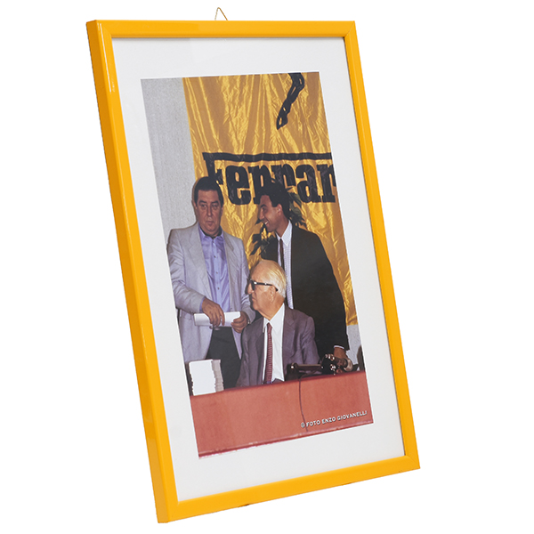 Enzo Ferrari / FRANCO GOZZI Photo with Frame by Enzo Giovanelli 