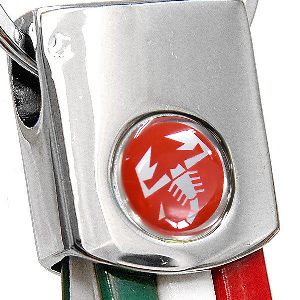 ABARTH TriColor Keyring(Red Emblem)