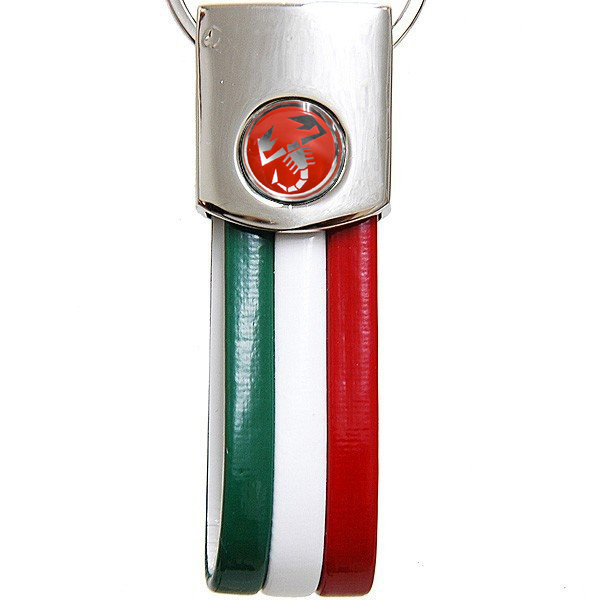 ABARTH TriColor Keyring(Red Emblem)