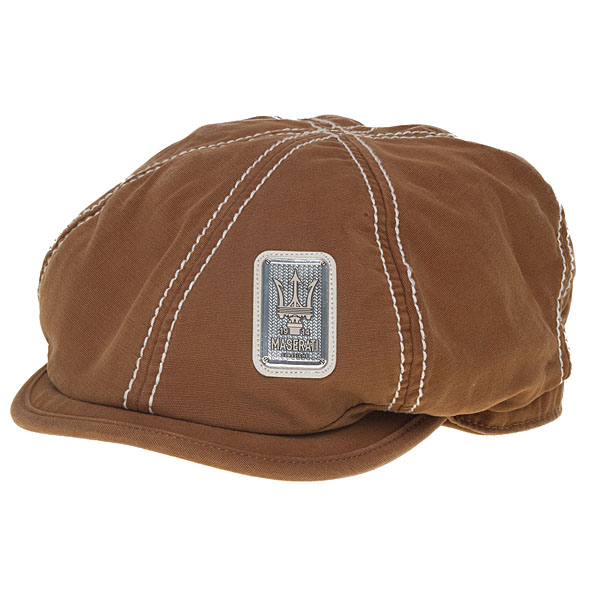 MASERATI Newsboy cap(Beige)