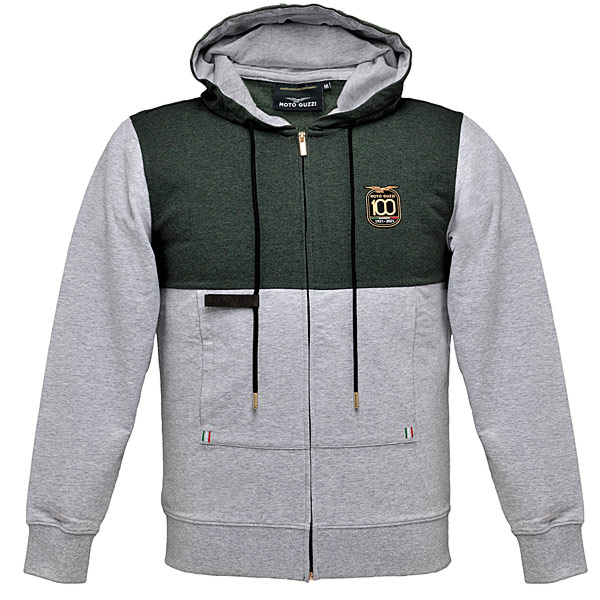 Moto Guzzi 100th Anniversary Bi Color Emblem Hoodie