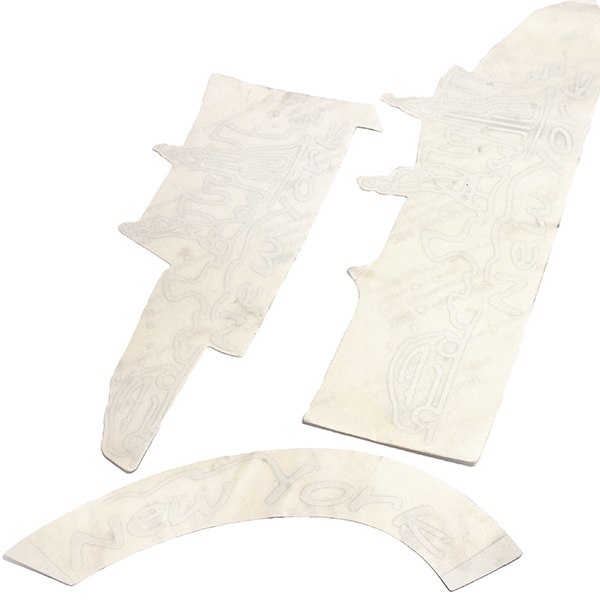 FIAT Genuine 500 New York Decal Kit (WHITE)