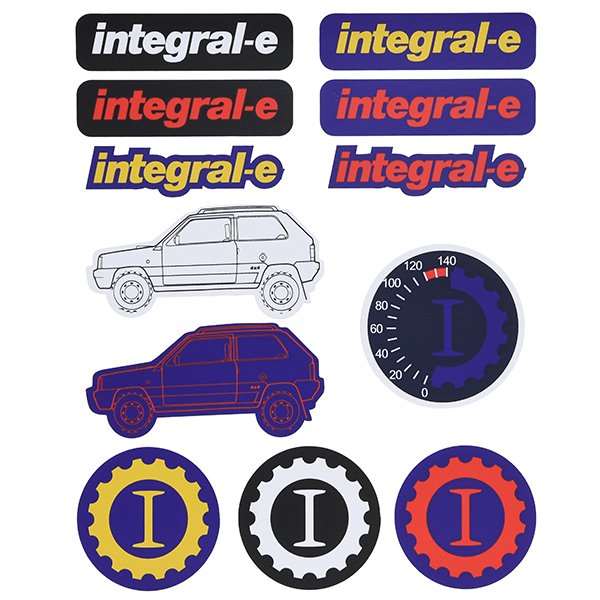 Garage Italiaオフィシャルステッカーセット(FIAT PANDA integral-e)