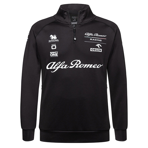 Alfa Romeo RACING ORLEN 2021 Official Essential Harf Zip Felpa