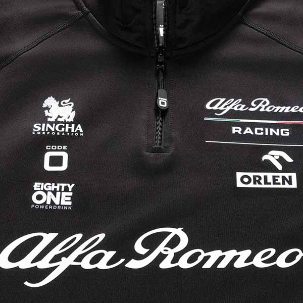 Alfa Romeo RACING ORLEN 2021 Official Essential Harf Zip Felpa