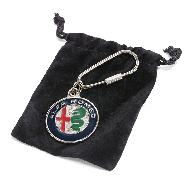 Alfa Romeo Official New Emblem Keyring(Quadrifoglio)