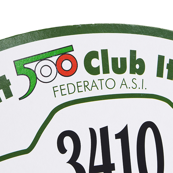 FIAT 500 CLUB ITALIA World Wide Meeting 2021 Number Plate Cover