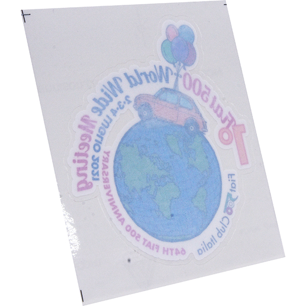 FIAT 500 CLUB ITALIA World Wide Meeting 2021 Sticker 