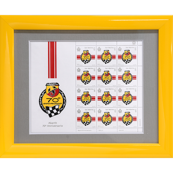 ABARTH70 Anni Memorial Stamp with frame(Republic of San Marino)