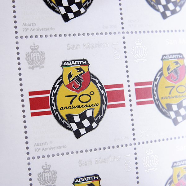 ABARTH70 Anni Memorial Stamp with frame(Republic of San Marino)