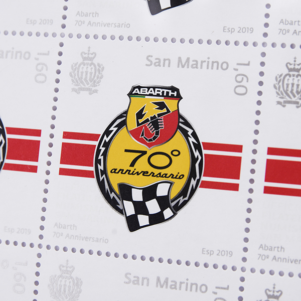 ABARTH70 Anni Memorial Stamp with frame(Republic of San Marino)