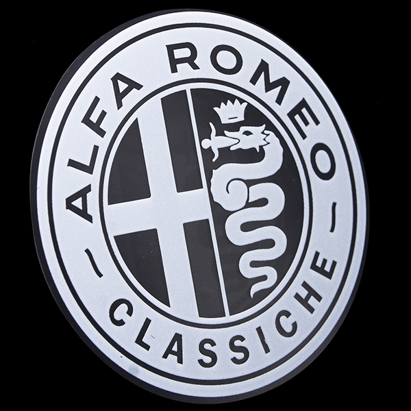 Alfa Romeo Classiche Sticker (White / Clear Base)