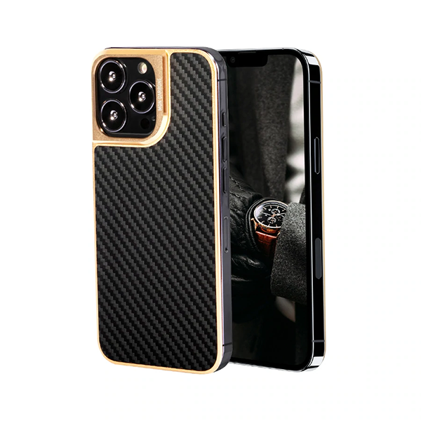 MON CARBONE HOVERFUSE iPhone13 Cover(Gold)