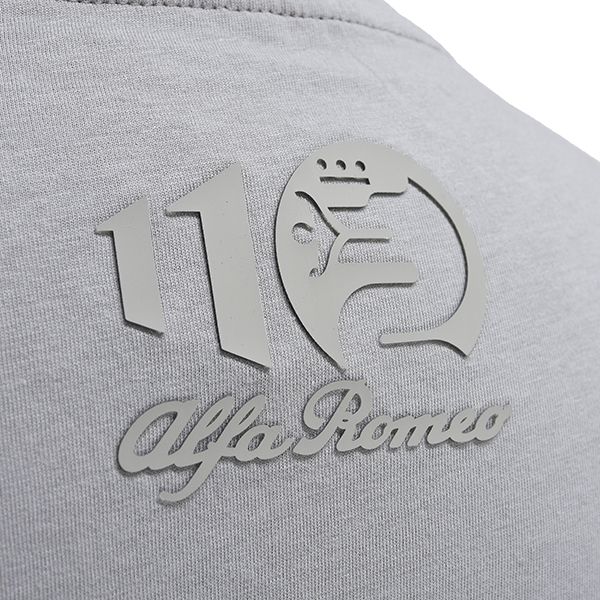 Alfa Romeo Official 110th Anniversary Embossed Emblem T-shirts (Gray)