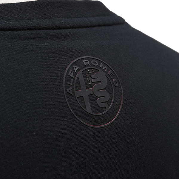 Alfa Romeo Official 110th Anniversary Rubber Printed Logo T-shirts (Black)